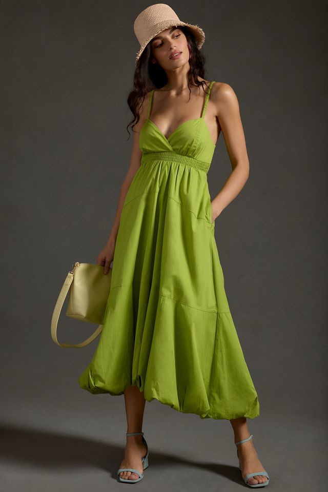 By Anthropologie V-Neck Tiered Bubble-Hem Dress #1