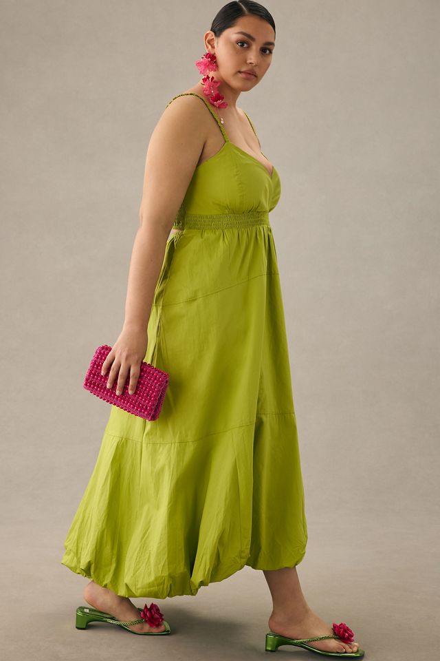 By Anthropologie V-Neck Tiered Bubble-Hem Dress #9