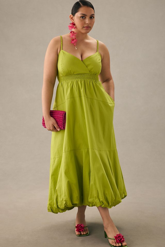By Anthropologie V-Neck Tiered Bubble-Hem Dress #6
