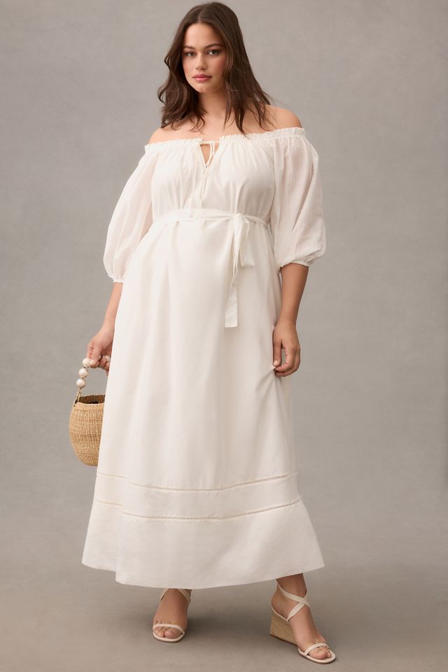 By Anthropologie Off-The-Shoulder Peasant Dress #6
