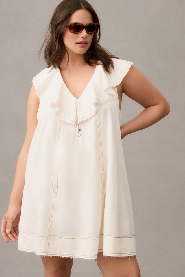 Pilcro Ruffle V-Neck Shift Dress #7