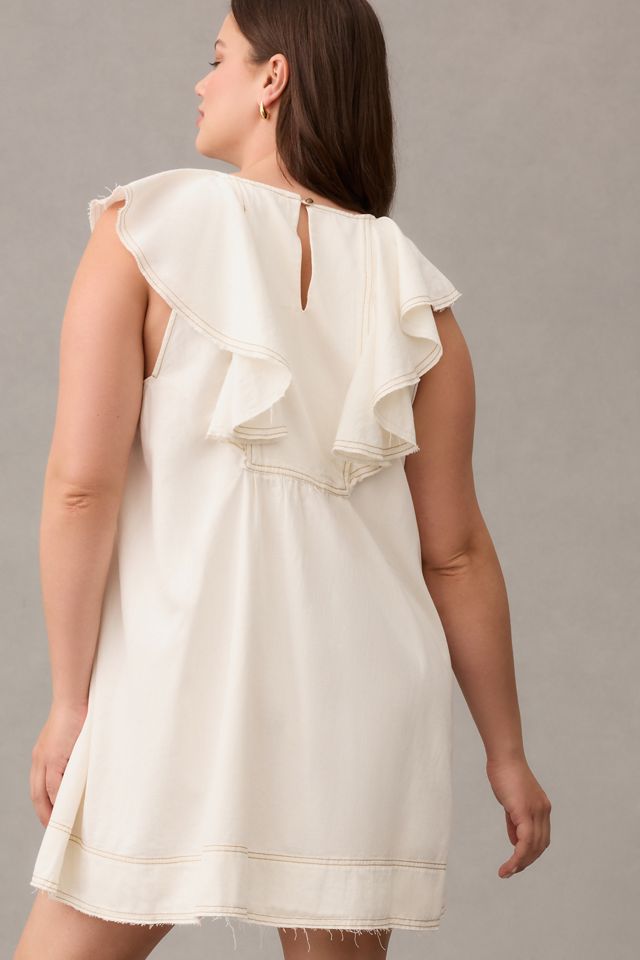 Pilcro Ruffle V-Neck Shift Dress #8