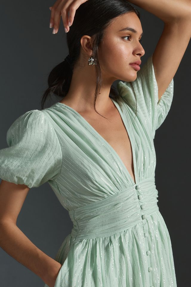 The Katerina Lurex Button-Front Dress #1