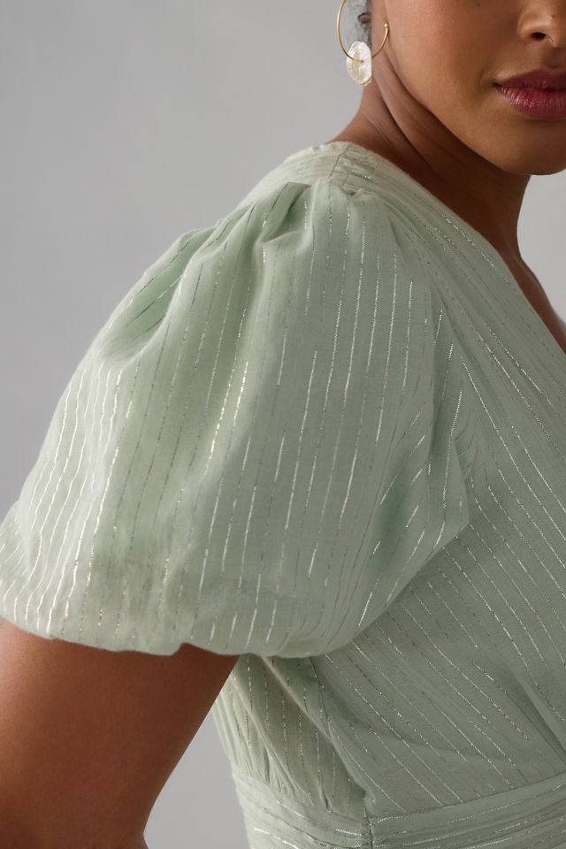 The Katerina Lurex Button-Front Dress #8