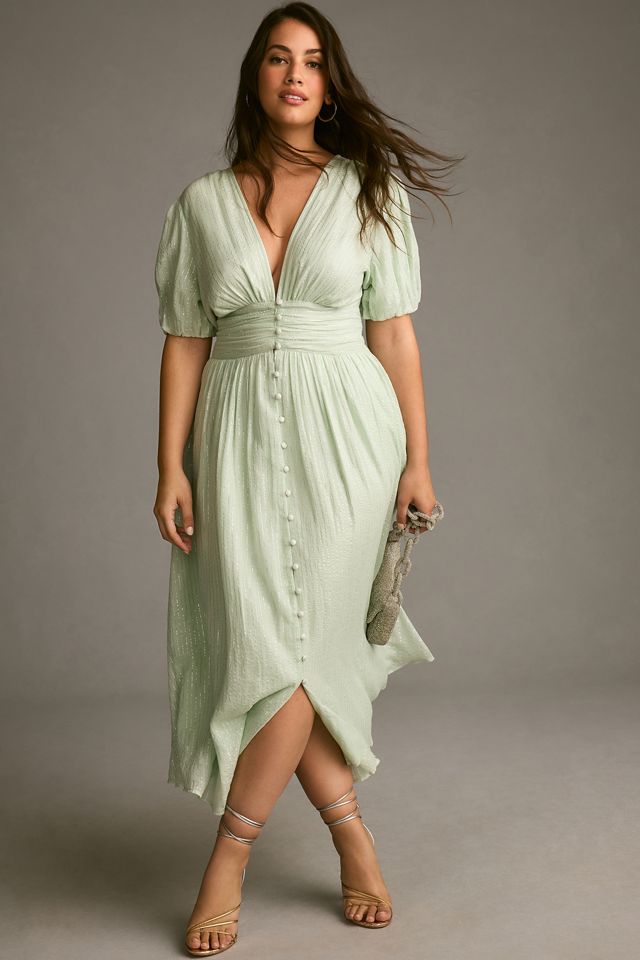 The Katerina Lurex Button-Front Dress #4