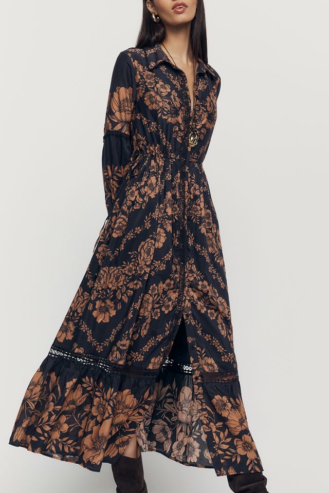 Eleanora Printed Buttondown Midi Shirtdress #2