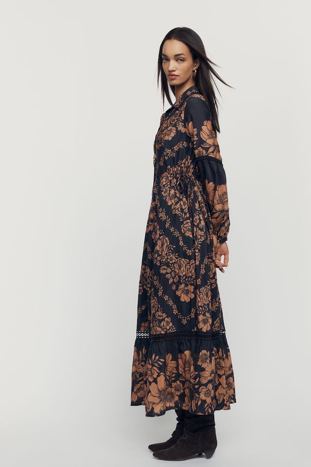 Eleanora Printed Buttondown Midi Shirtdress #4