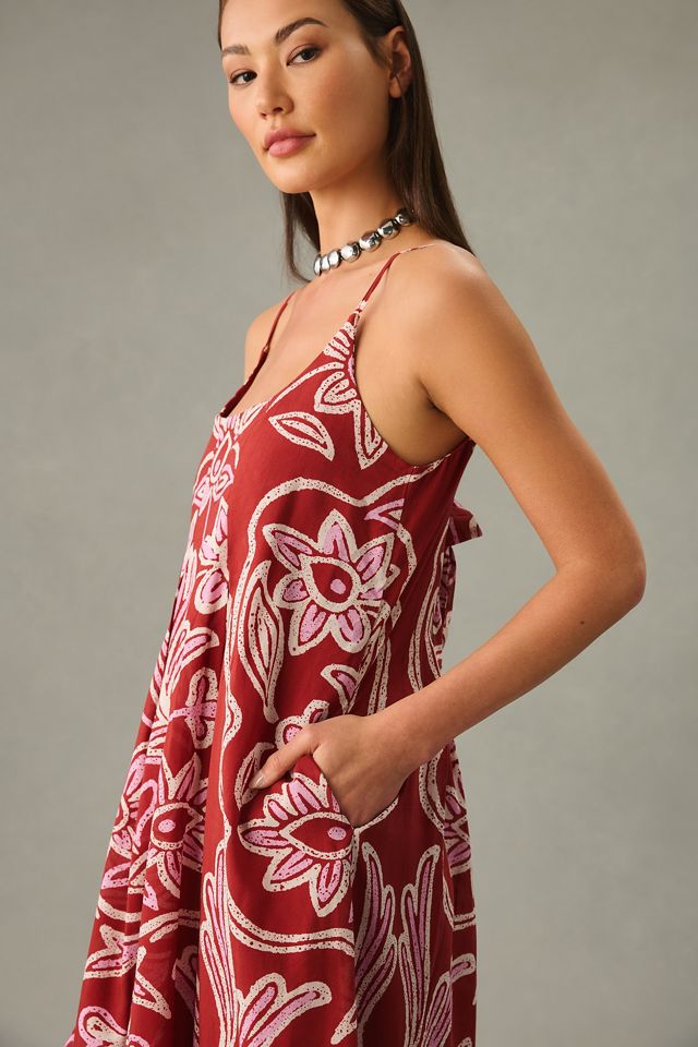 By Anthropologie Square-Neck Pleated Dress #4