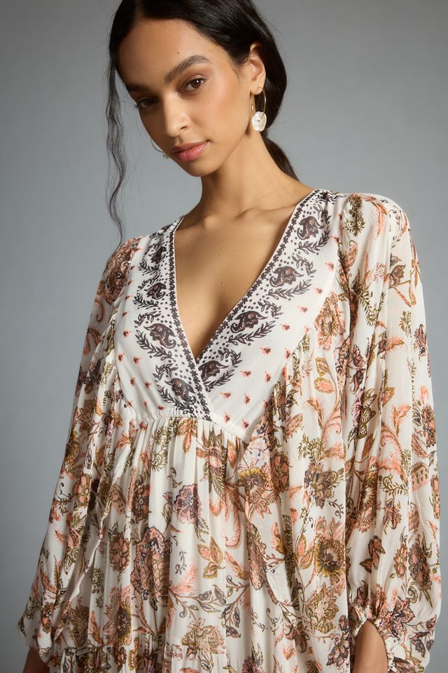 knee length dresses for ladies By Anthropologie Long-Sleeve Zip-Front Mini Dress