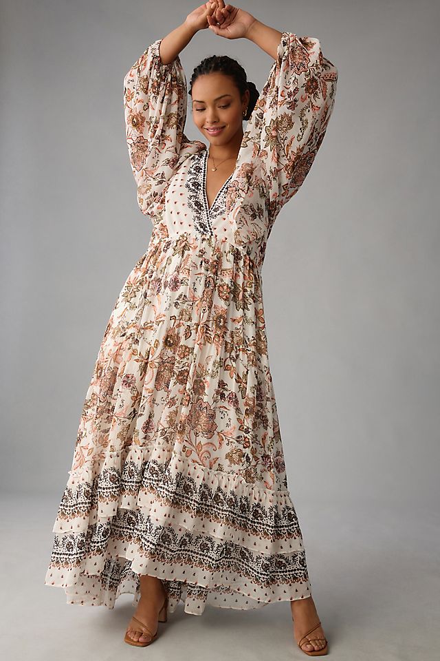 anthropologie long sleeve dresses Long-Sleeve Printed Tunic Mini Dress Draped Long By Anthropologie Long-Sleeve Sheer Romantic