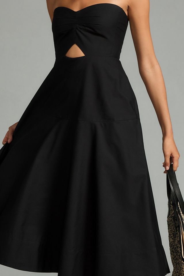 Erin Fetherston Bette Strapless Midi Dress #1