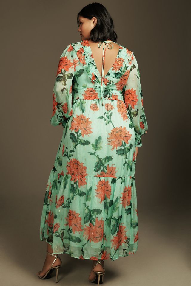 The Odetta Ruffled V-Neck Dress #5