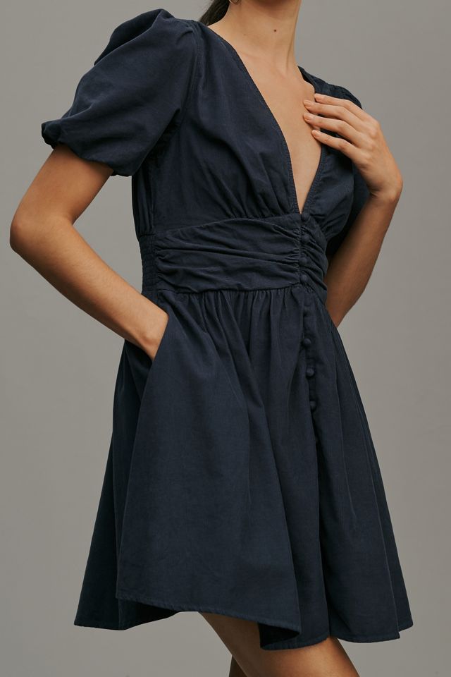 The Katerina Button-Front Mini Dress: Corduroy Edition #3