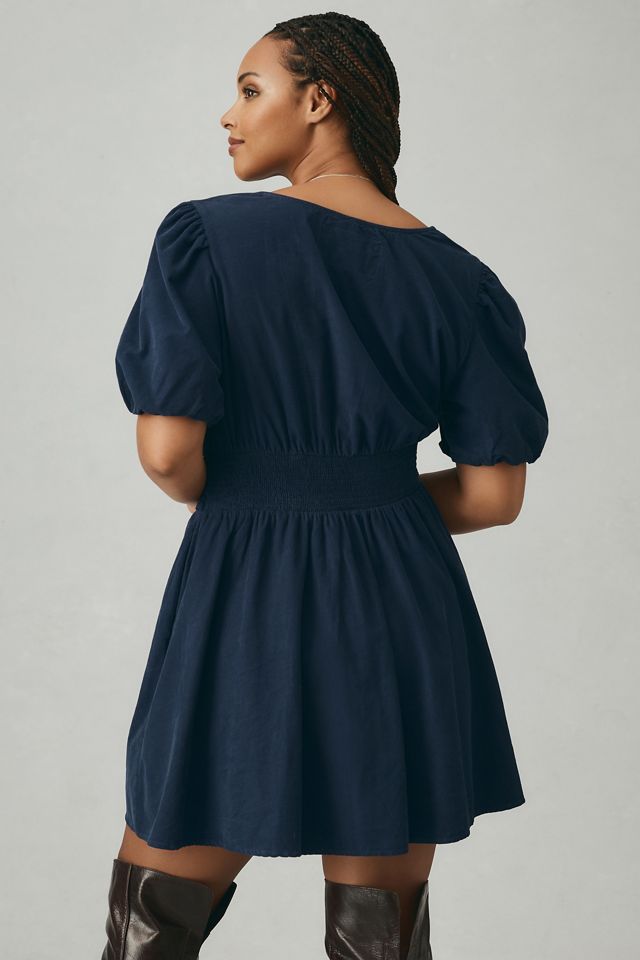 The Katerina Button-Front Mini Dress: Corduroy Edition #5
