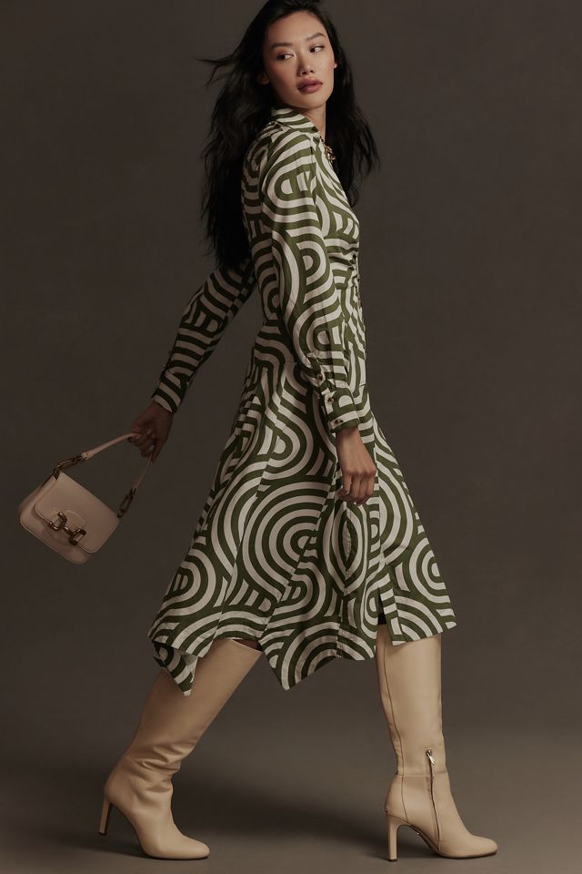 By Anthropologie Long-Sleeve Poplin Shirt Dress #2