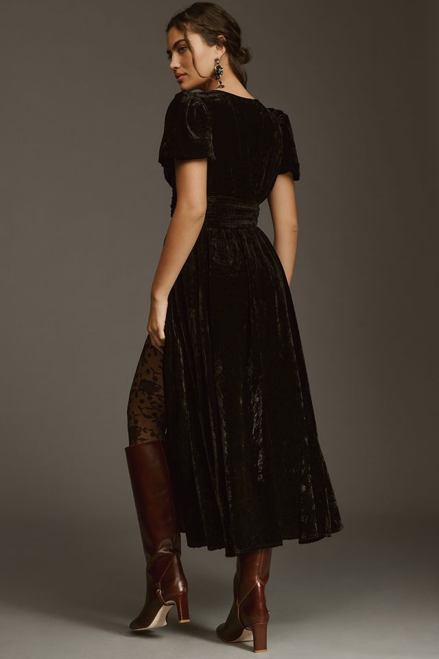 The Katerina Button-Front Dress: Velvet Edition #1