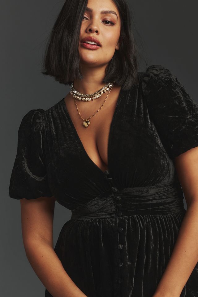 The Katerina Button-Front Dress: Velvet Edition #4