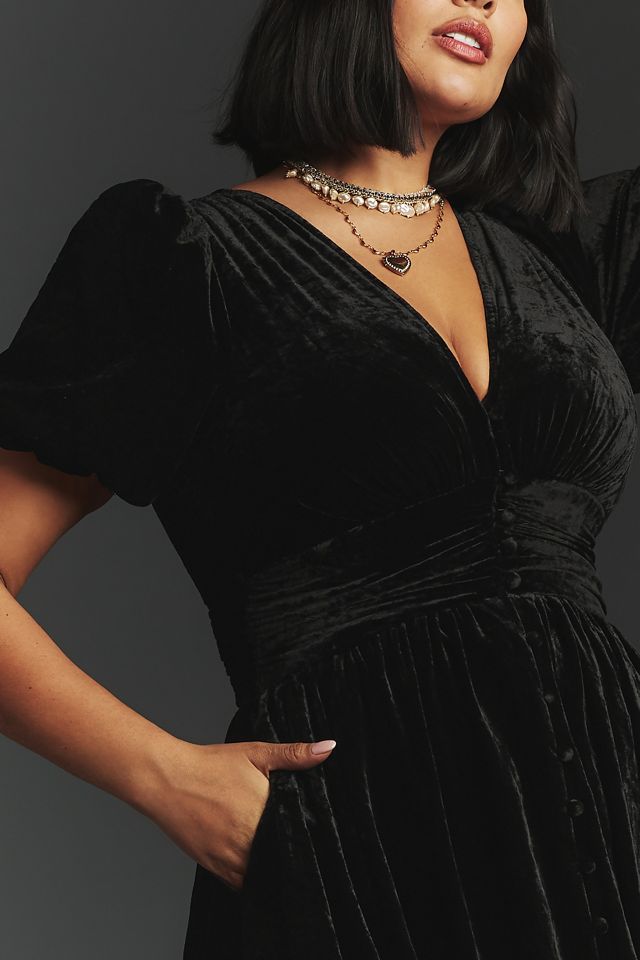 The Katerina Button-Front Dress: Velvet Edition #6