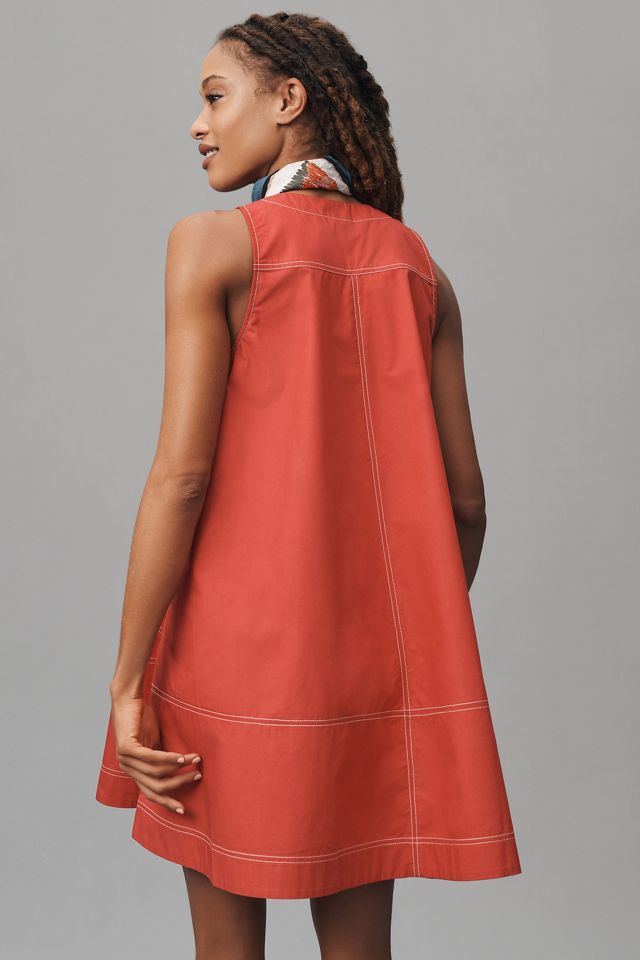 Robe Tunique Courte Sans Manches Col V Évasée By Anthropologie #2