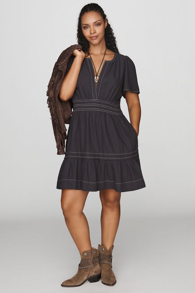 By Anthropologie Somerset 100% Cotton Denim Mini Dress #7
