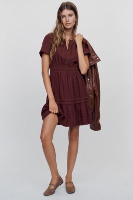 By Anthropologie Somerset 100% Cotton Denim Mini Dress