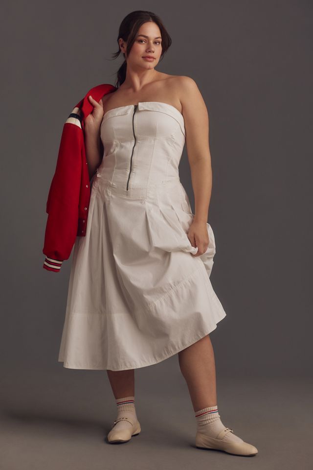 Pilcro Strapless Twofer Midi Dress #5