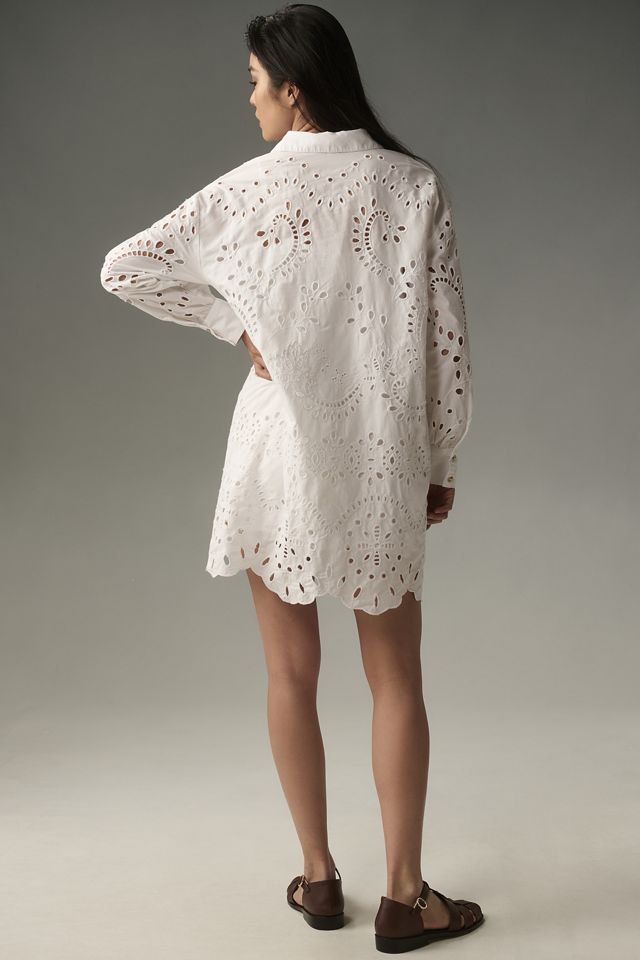 By Anthropologie Eyelet Shirt Dress | Anthropologie Mexico