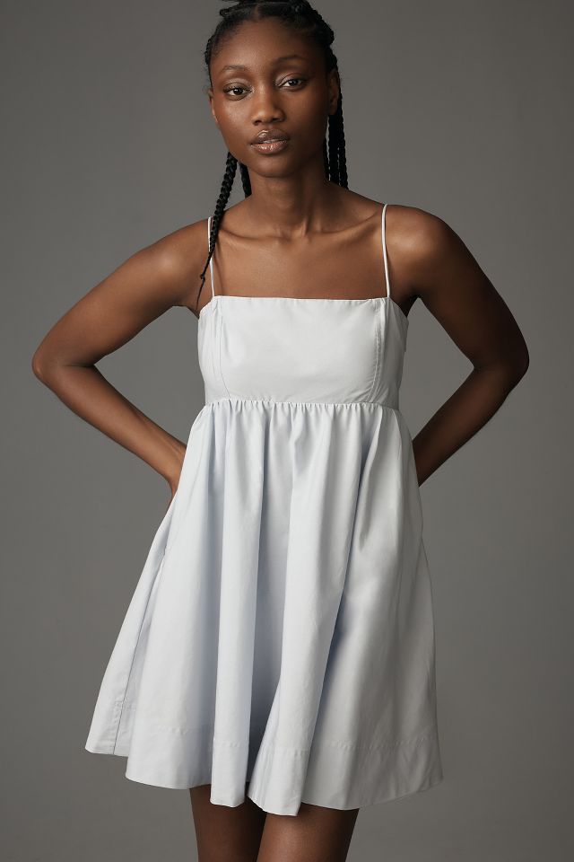 Maeve Square-Neck Babydoll Mini Dress #3