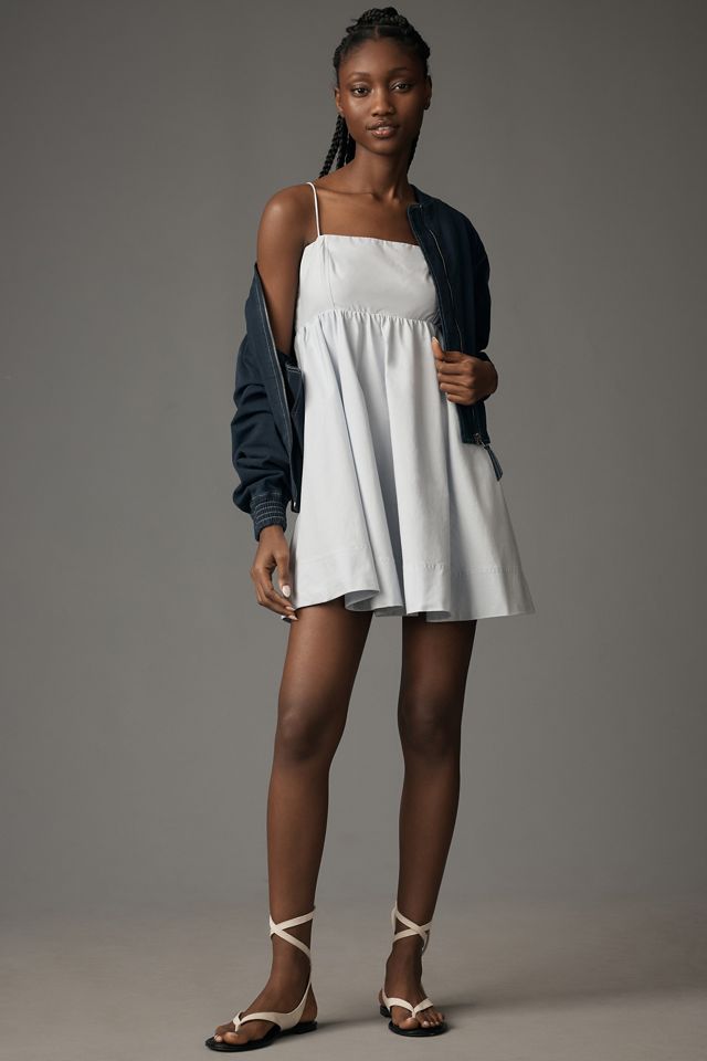 Maeve Square-Neck Babydoll Mini Dress #4