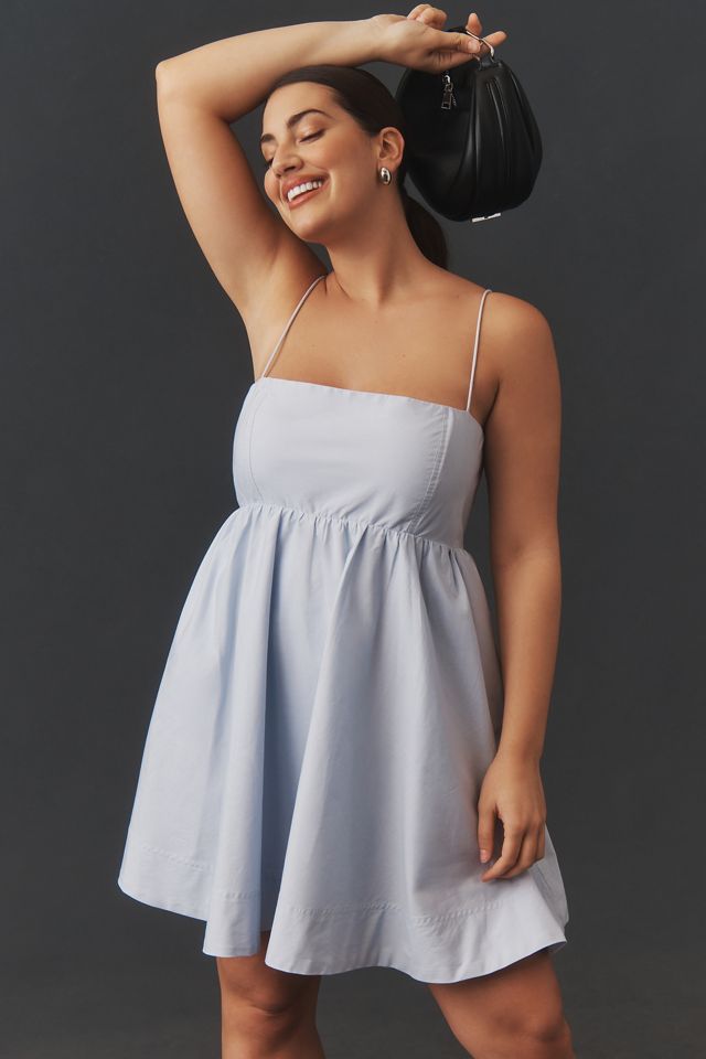 Maeve Square-Neck Babydoll Mini Dress #5