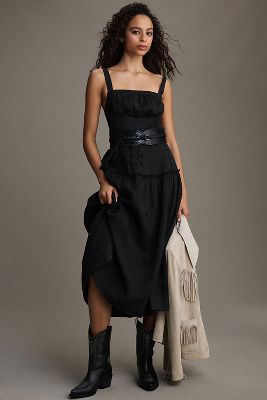 Anthropologie store black dress