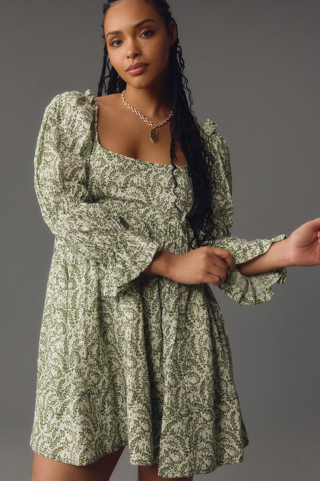 Pilcro Long-Sleeve Babydoll Mini Dress #3