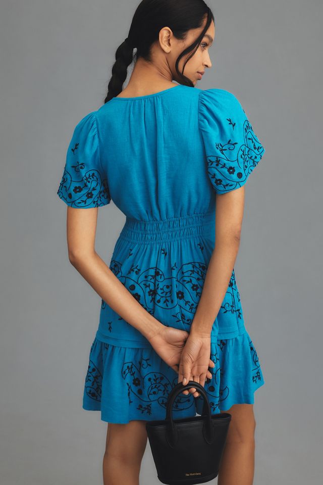 the somerset mini dress: embroidered edition The Somerset Mini Dress: Embroidered Linen Edition