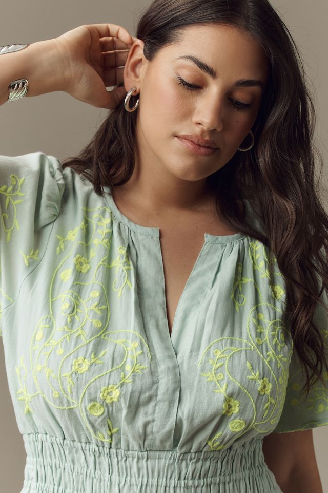 The Somerset Mini Dress: Embroidered Linen Edition #6