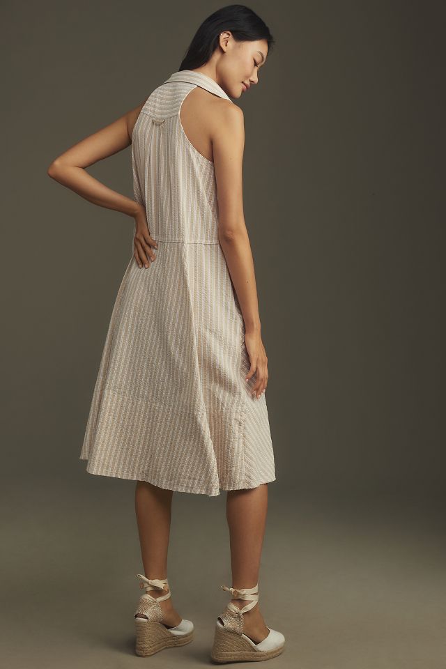 Pilcro Sleeveless Halter Swing Midi Dress | Anthropologie