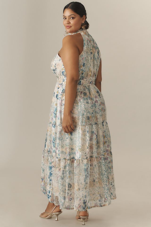 The Somerset Chiffon Maxi Dress | Anthropologie