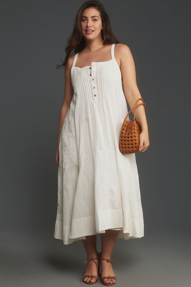 Pilcro Sleeveless Patchwork Midi Dress | Anthropologie
