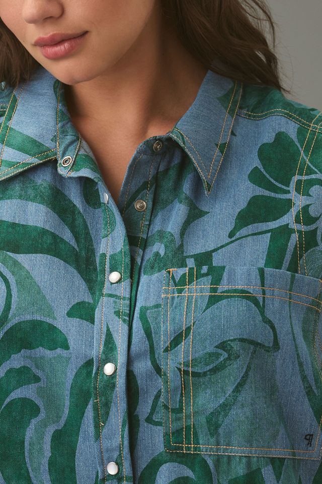 Pilcro Sleeveless Collared Denim Mini Dress  #6