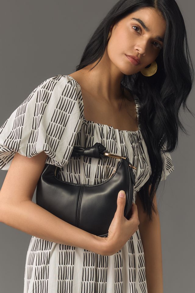 Maeve Puff-Sleeve Square-Neck Smocked Midi Dress #3