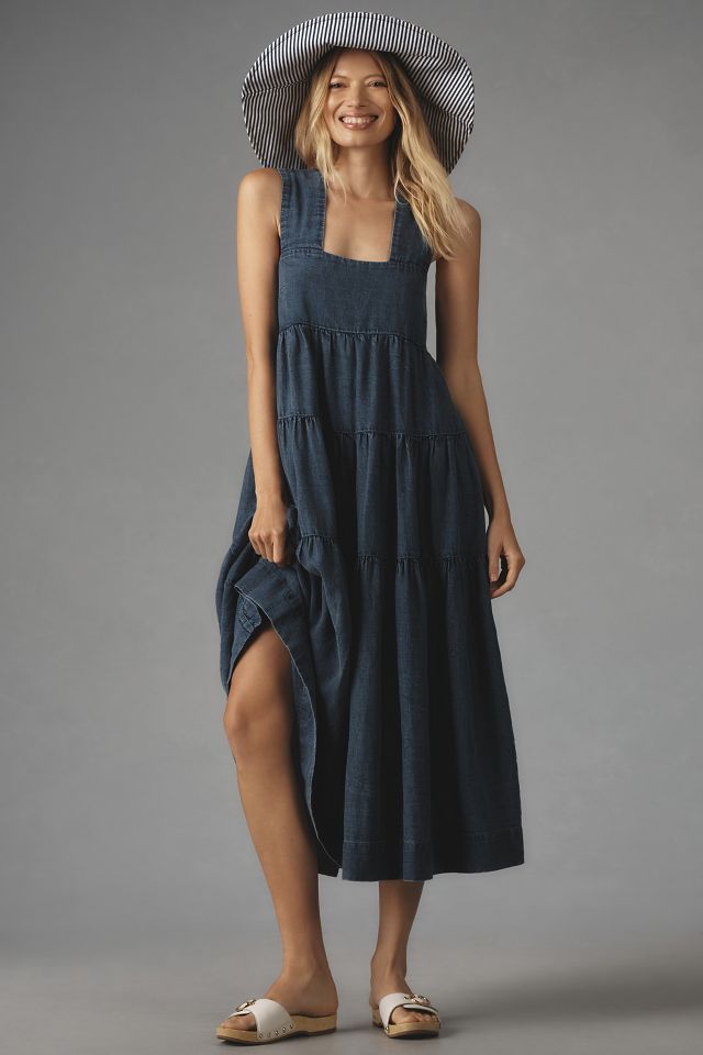 Anthropologie denim dress best sale