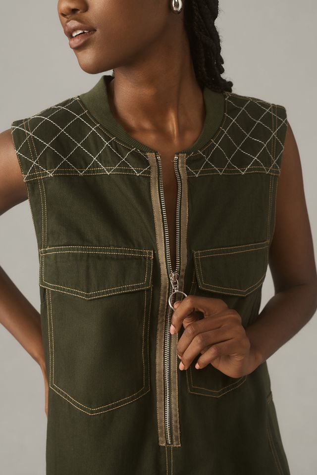 Pilcro Sleeveless Utility Mini Dress #3