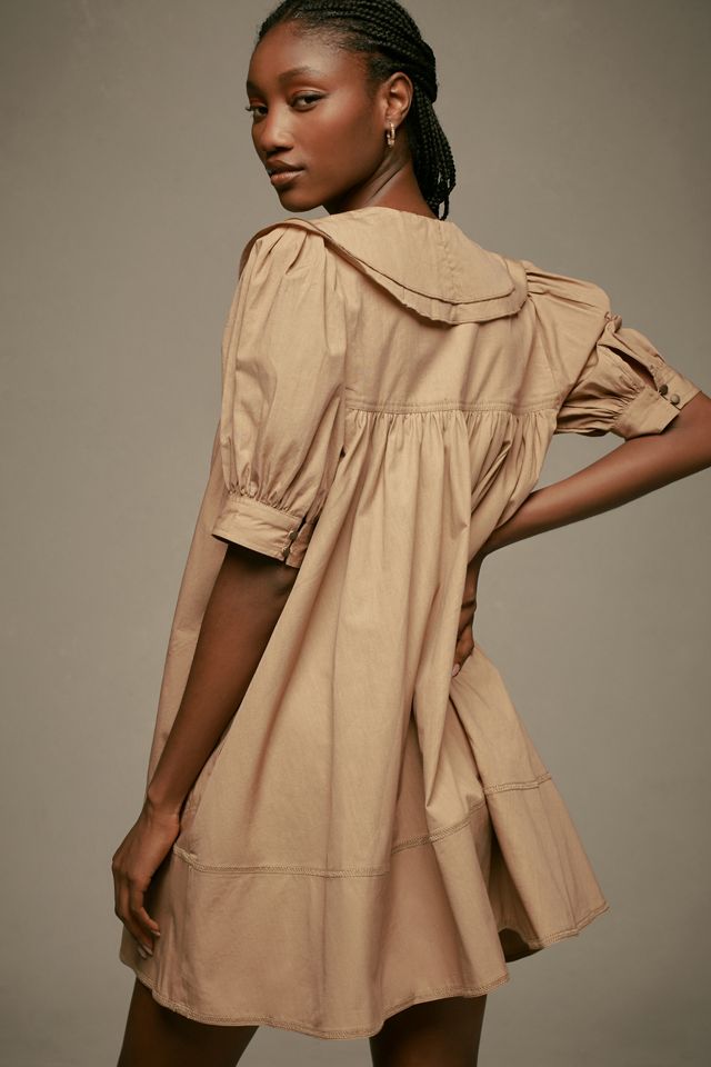 Robe Tunique Mini Pilcro Manches Courtes Nœud Devant #1