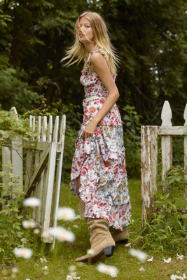 anthropologie sleeveless square neck maxi dress Saylor Sleeveless Embellished Square-Neck Maxi Dress