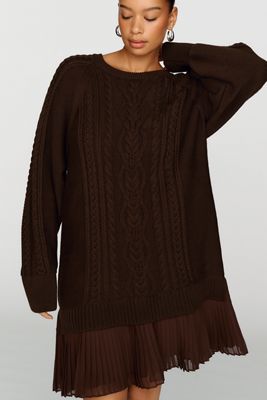 Delphine Sweater Twofer Mini Dress