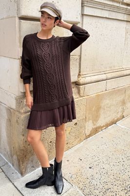 Delphine Sweater Twofer Mini Dress