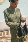 By Anthropologie Twofer Cable-Knit Sweater Mini Dress