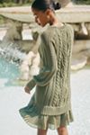By Anthropologie Twofer Cable-Knit Sweater Mini Dress