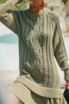 By Anthropologie Twofer Cable-Knit Sweater Mini Dress