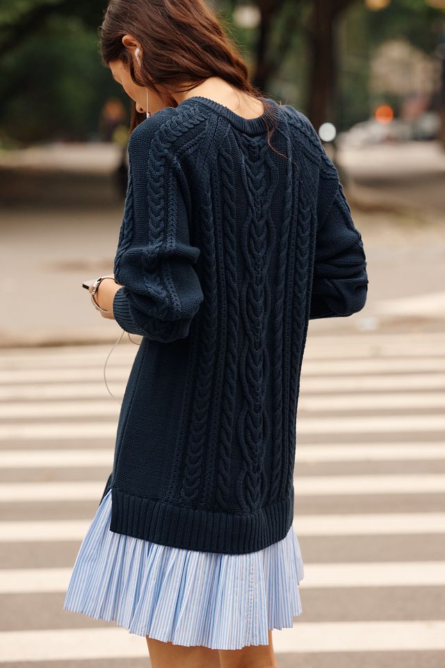 Delphine Sweater Twofer Mini Dress #1
