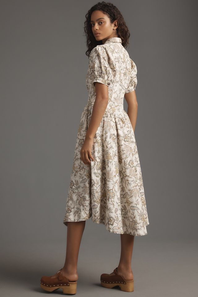 Pilcro Short-Sleeve Denim Midi Shirt Dress #2